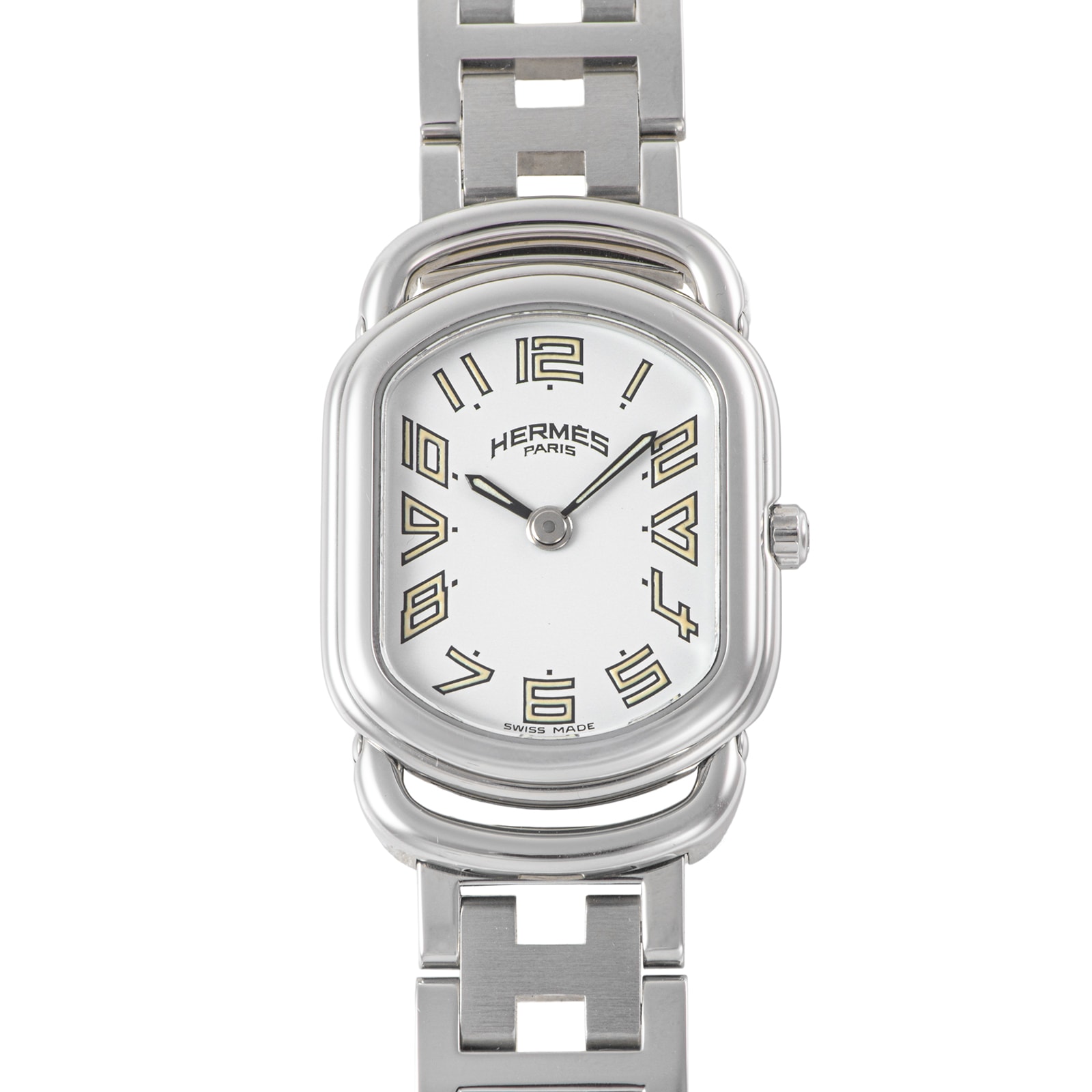 HERMES エルメス ラリーNB RA1.210 ステンレススチール【中古】