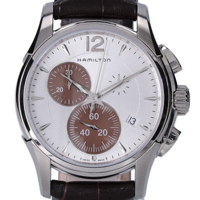 ハミルトン 【美品】H32612551 ジャズマスター Chrono Quartz クオーツ 42mm