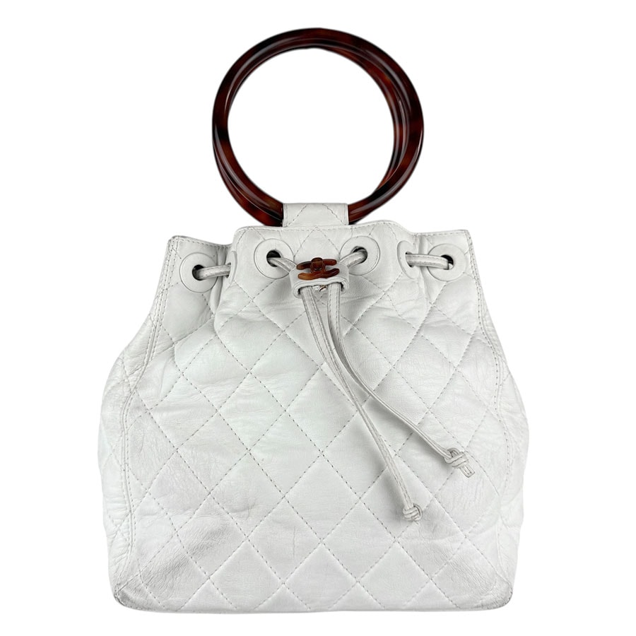 D (傷や汚れあり)】シャネル CHANEL ハンドバッグ レザー