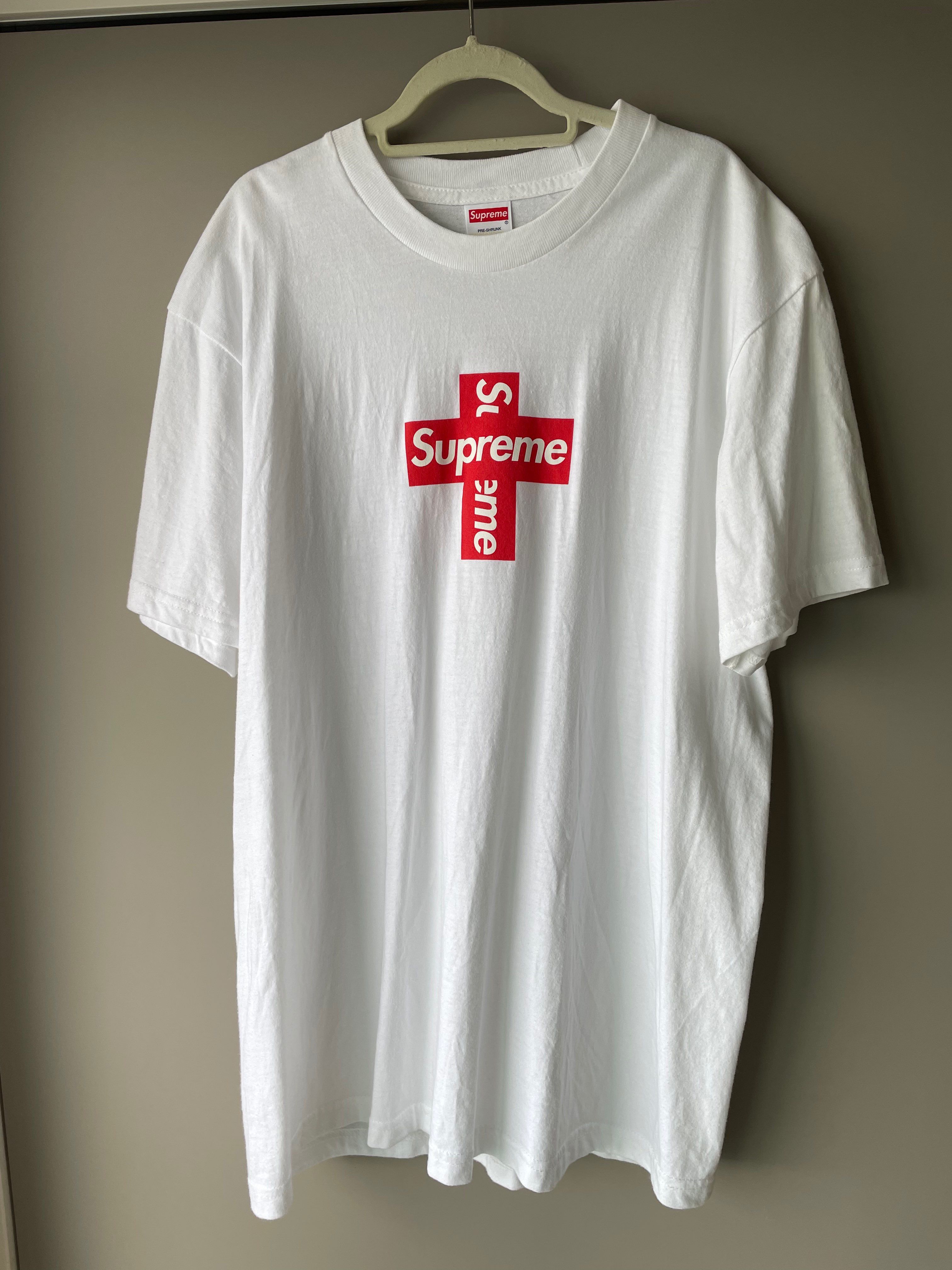 Supreme Cross Box Logo Tee "White"
