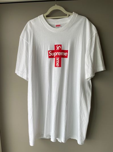 Supreme Cross Box Logo Tee "White"