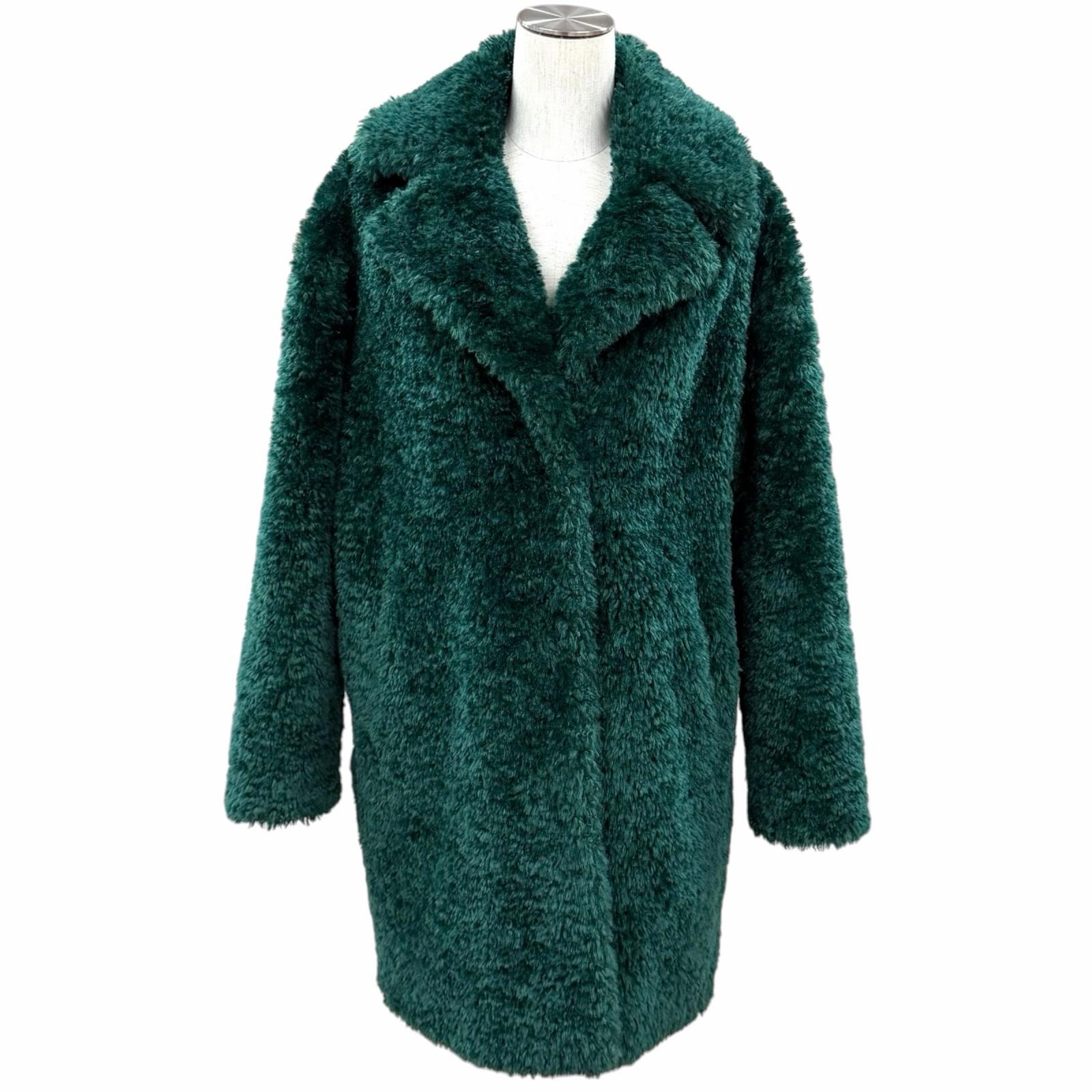 極美品 ヘルノ コート グリーン レディース 40 CA000500D