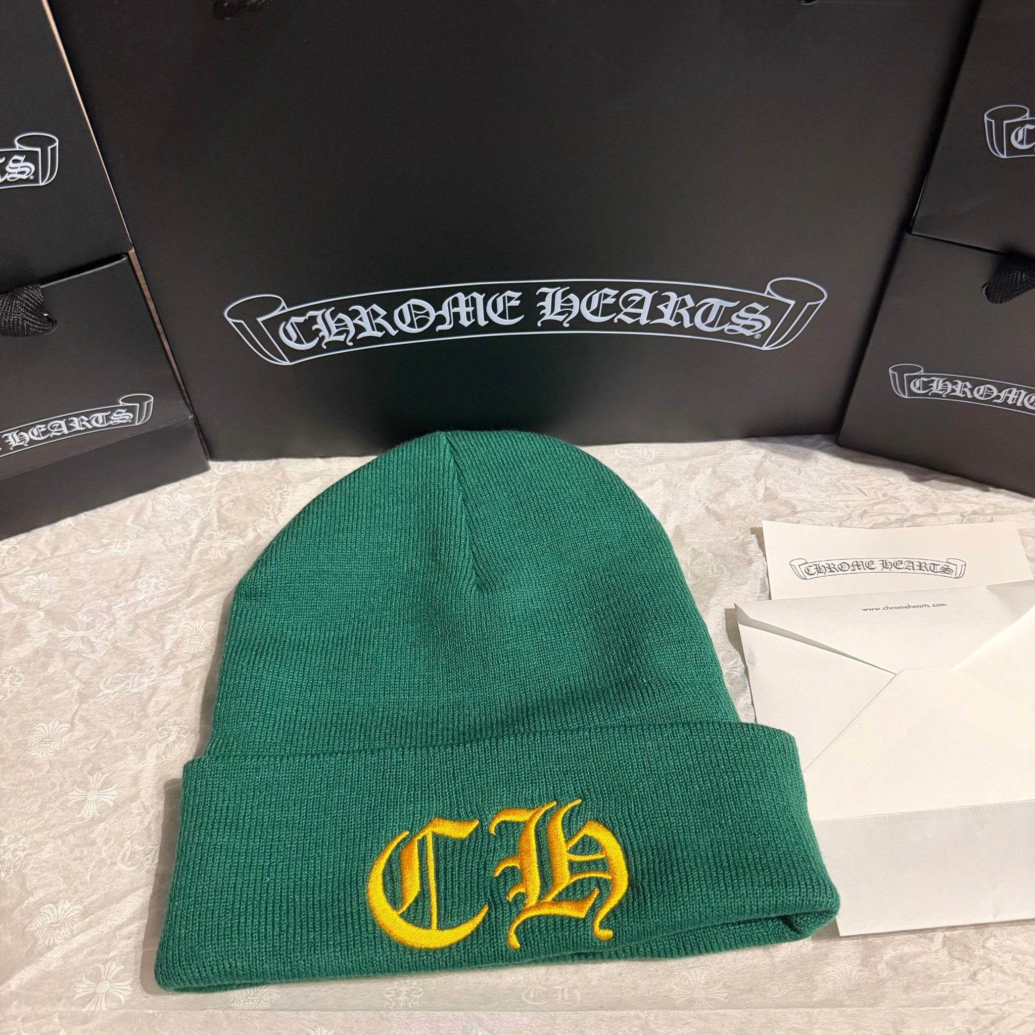 Chrome Hearts CH Logo Embroidery Watch Cap "Green"