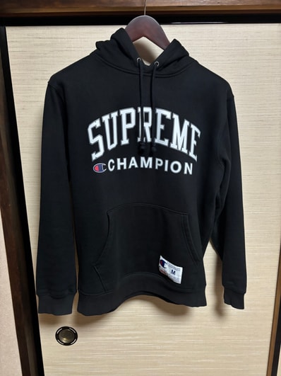 Supreme Champion Hooded Sweatshirt "Black"