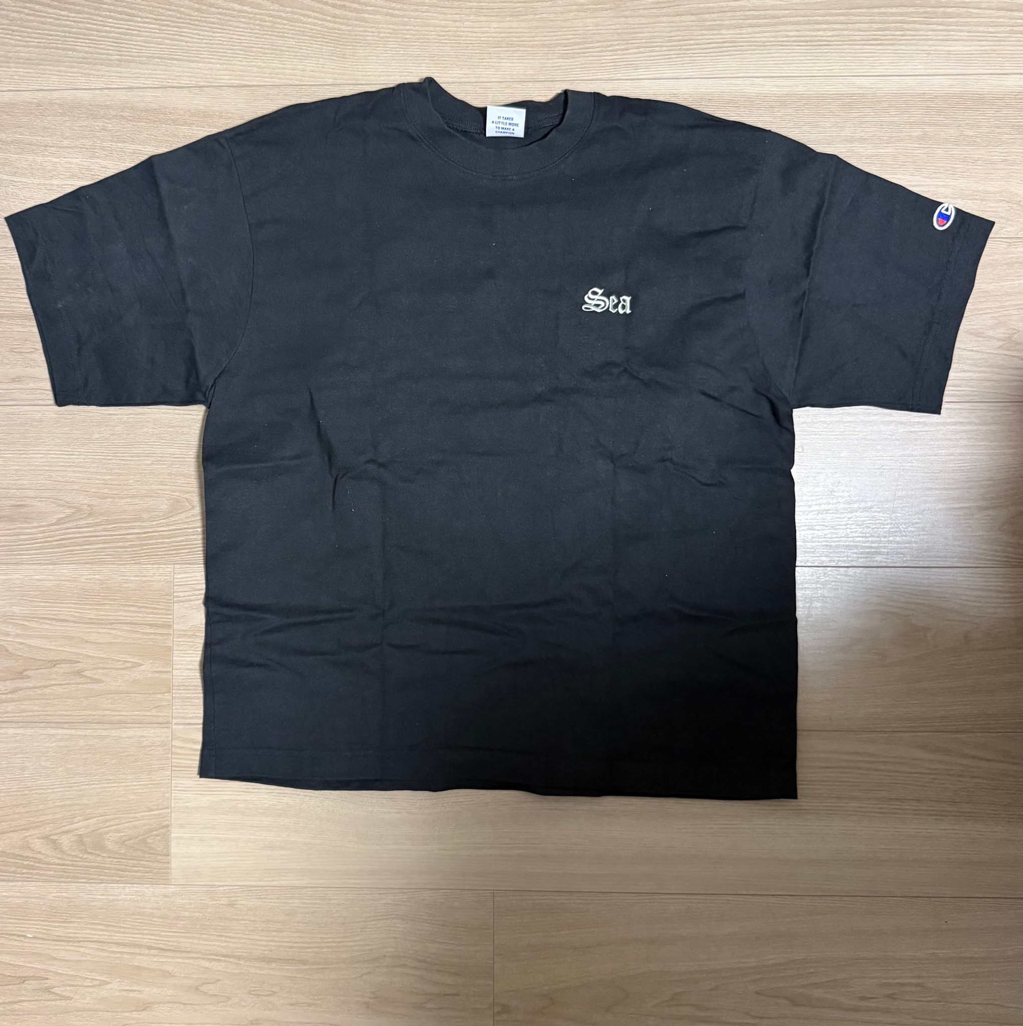 WIND AND SEA x Champion Print Tee "Black"