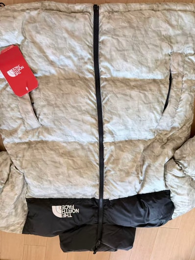 Supreme x The North Face Nuptse Jacket "White Paper Print"