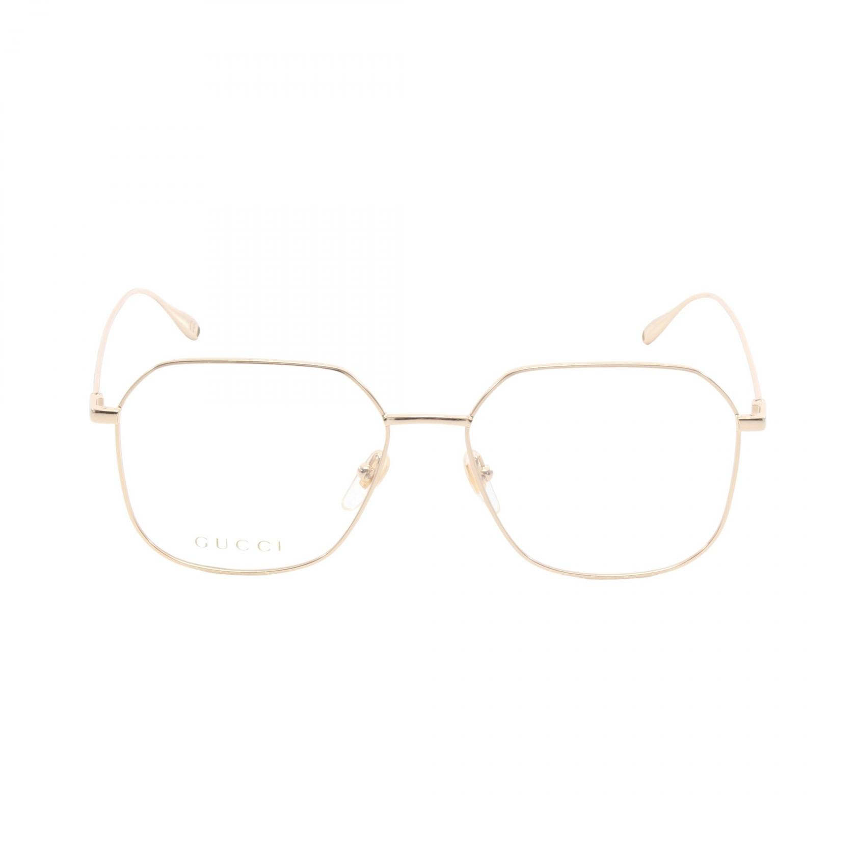 グッチ GUCCI 度なし メガネ 衣料品 GP レディース ゴールド系 【中古】
