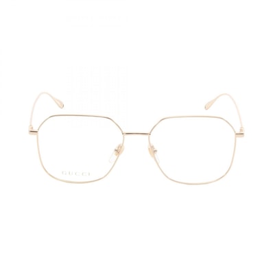 グッチ GUCCI 度なし メガネ 衣料品 GP レディース ゴールド系 【中古】