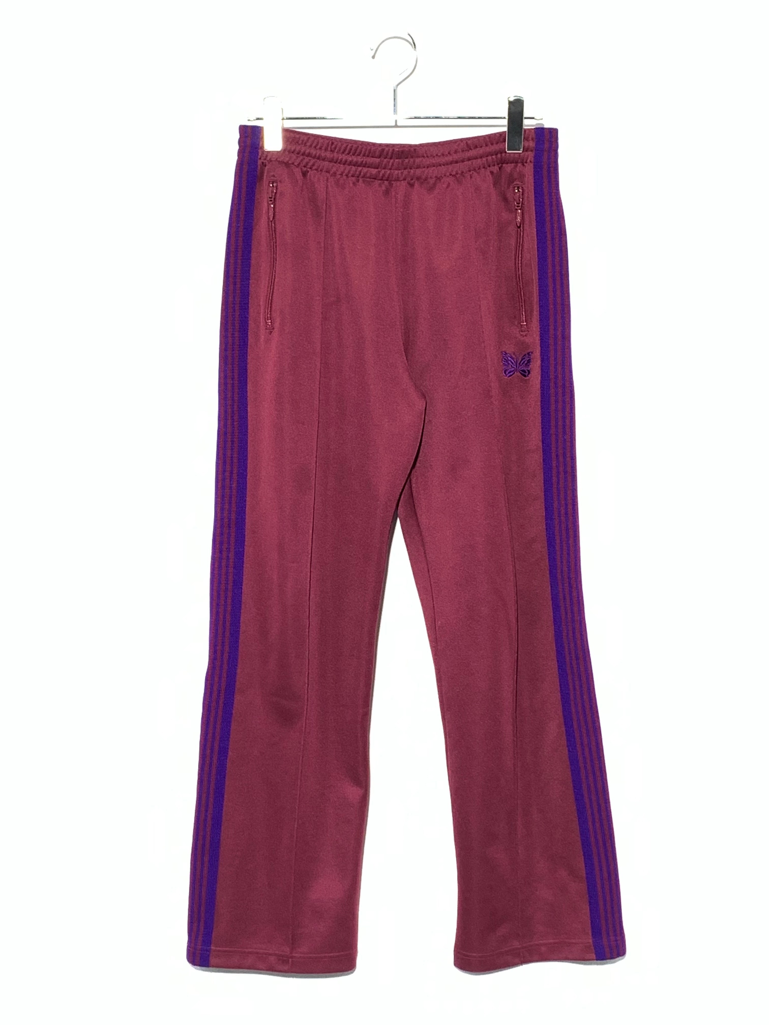 Needles Track Pant - Poly Smooth "Wine"