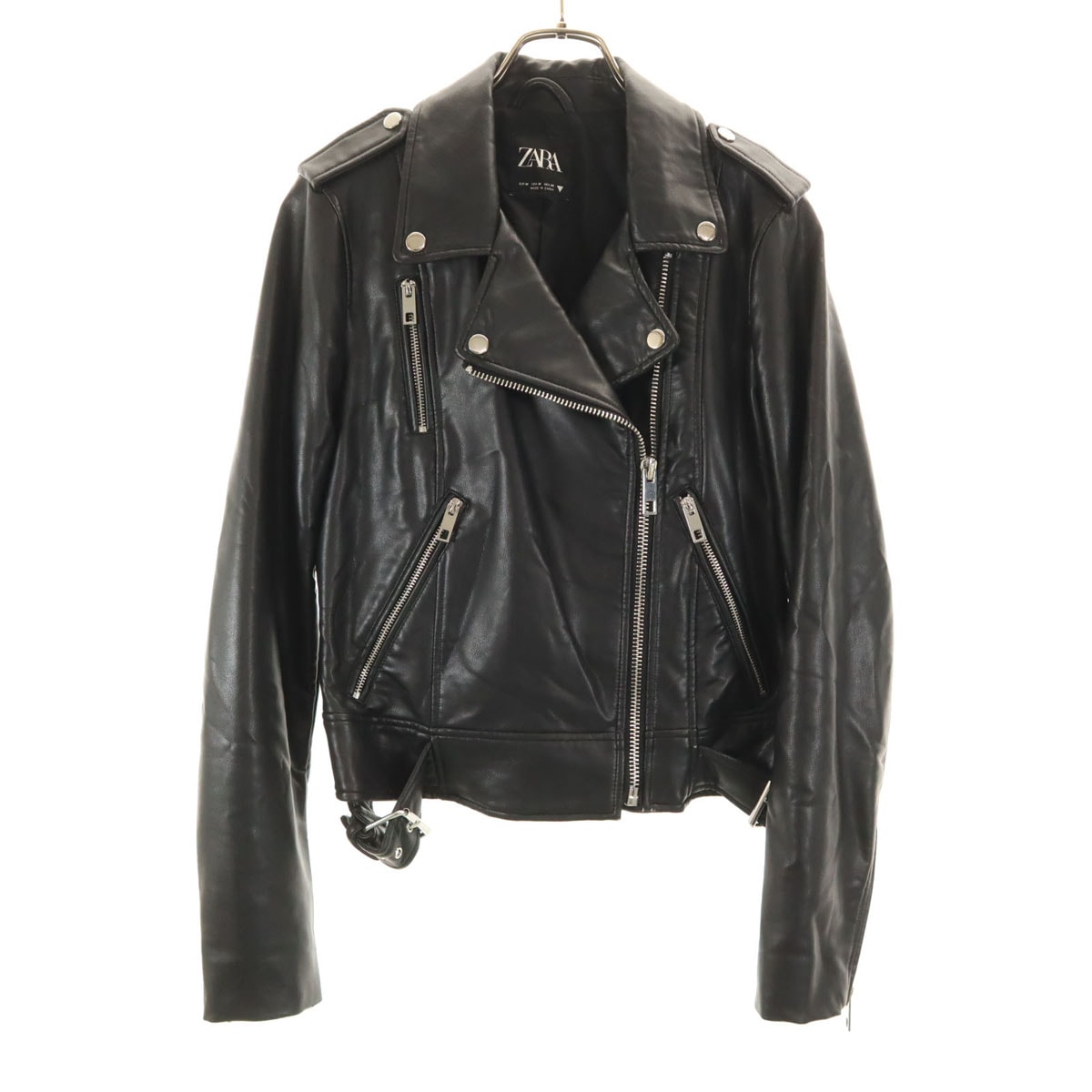 ZARA ザラ レザージャケット M ブラック