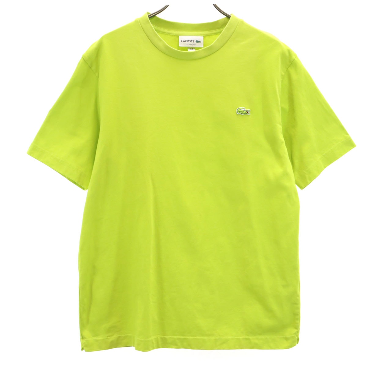 LACOSTE ラコステ 半袖 Tシャツ M イエローグリーン