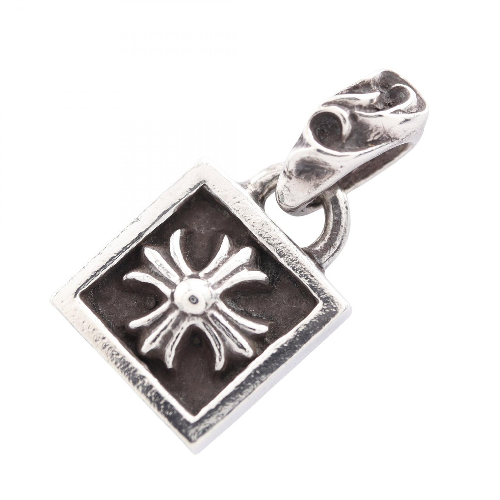 Chrome Hearts Framed CH Plus Charm "Silver"