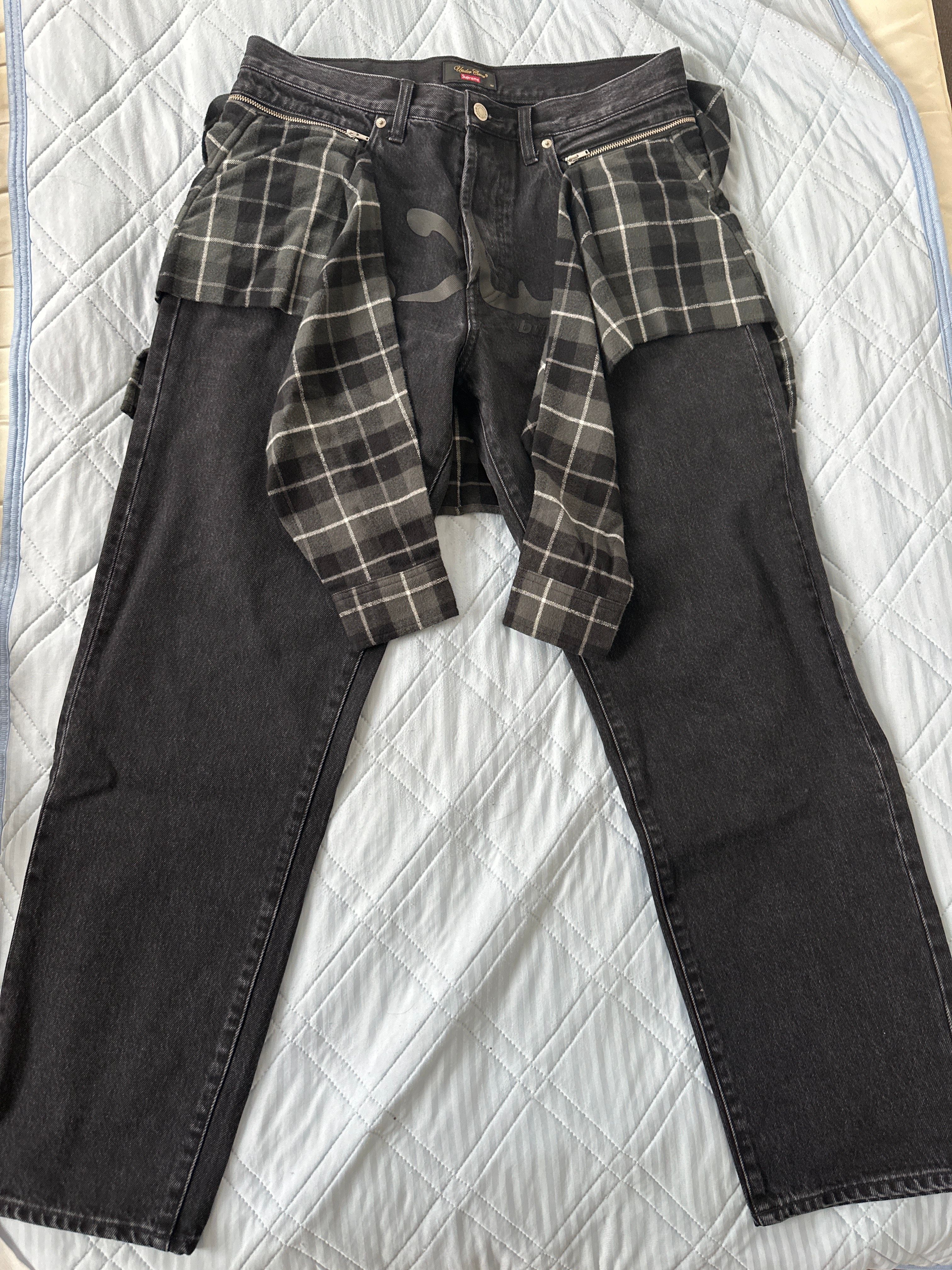 Supreme / Undercover Layered Jean "Washed Black"