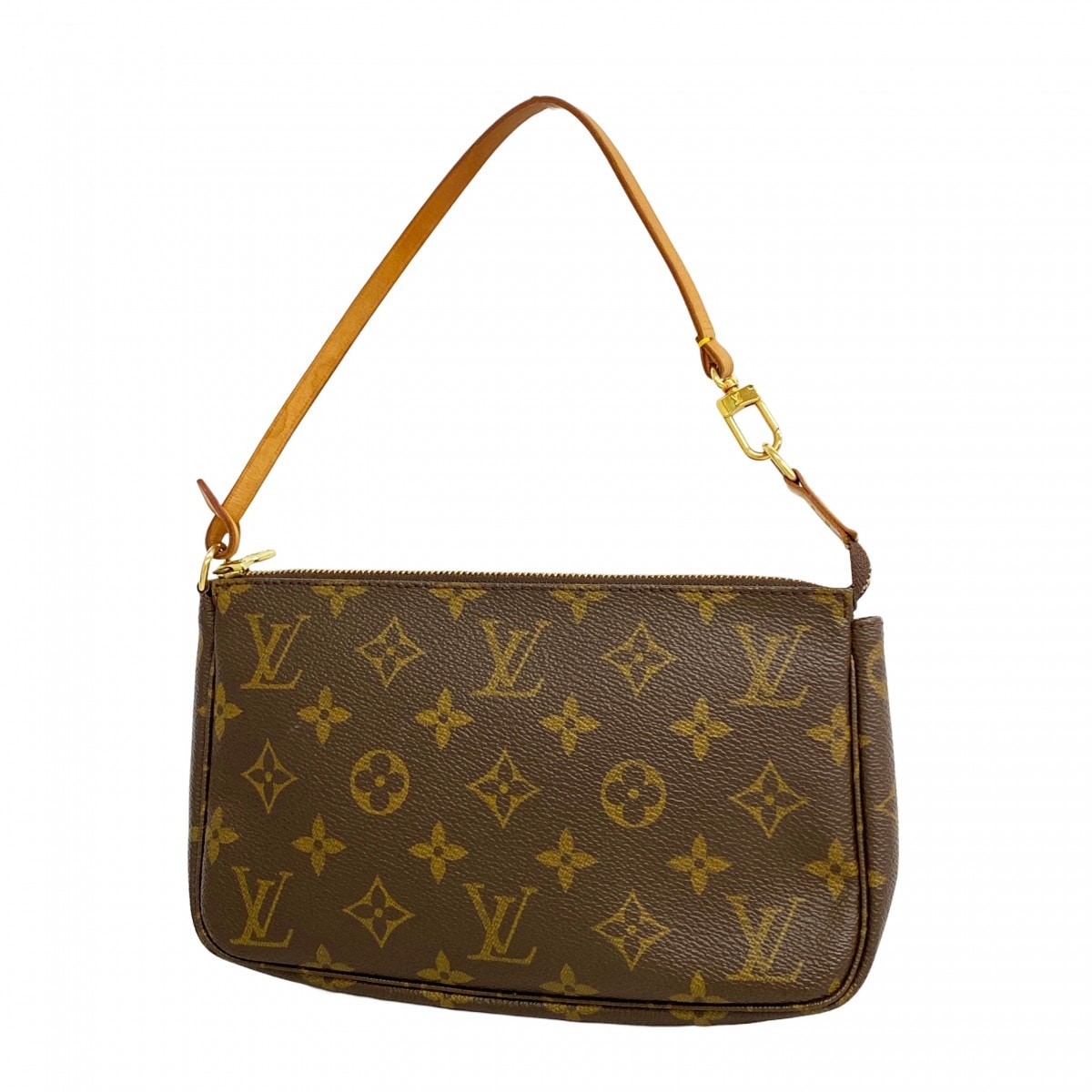 【6dc2807】ルイヴィトン ポーチ モノグラム ポシェットアクセソワール M51980 ブラウン【中古】レディース