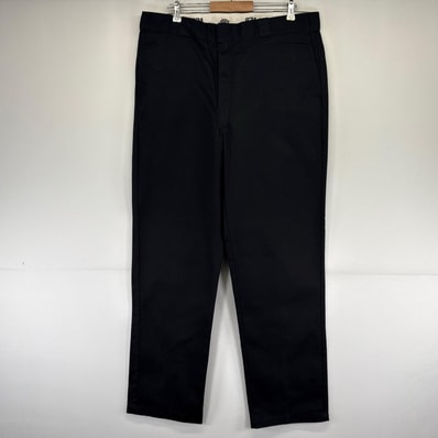 古着 ディッキーズ Dickies パンツ ワークパンツ チノパン 874 テーパード 大きいサイズ w40×L34 ブラック系 メンズ