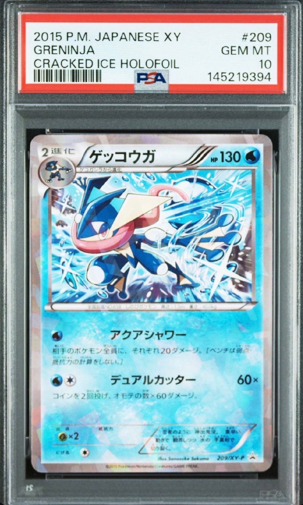 PSA10】ゲッコウガ P [XY-P 209](プロモーションカード