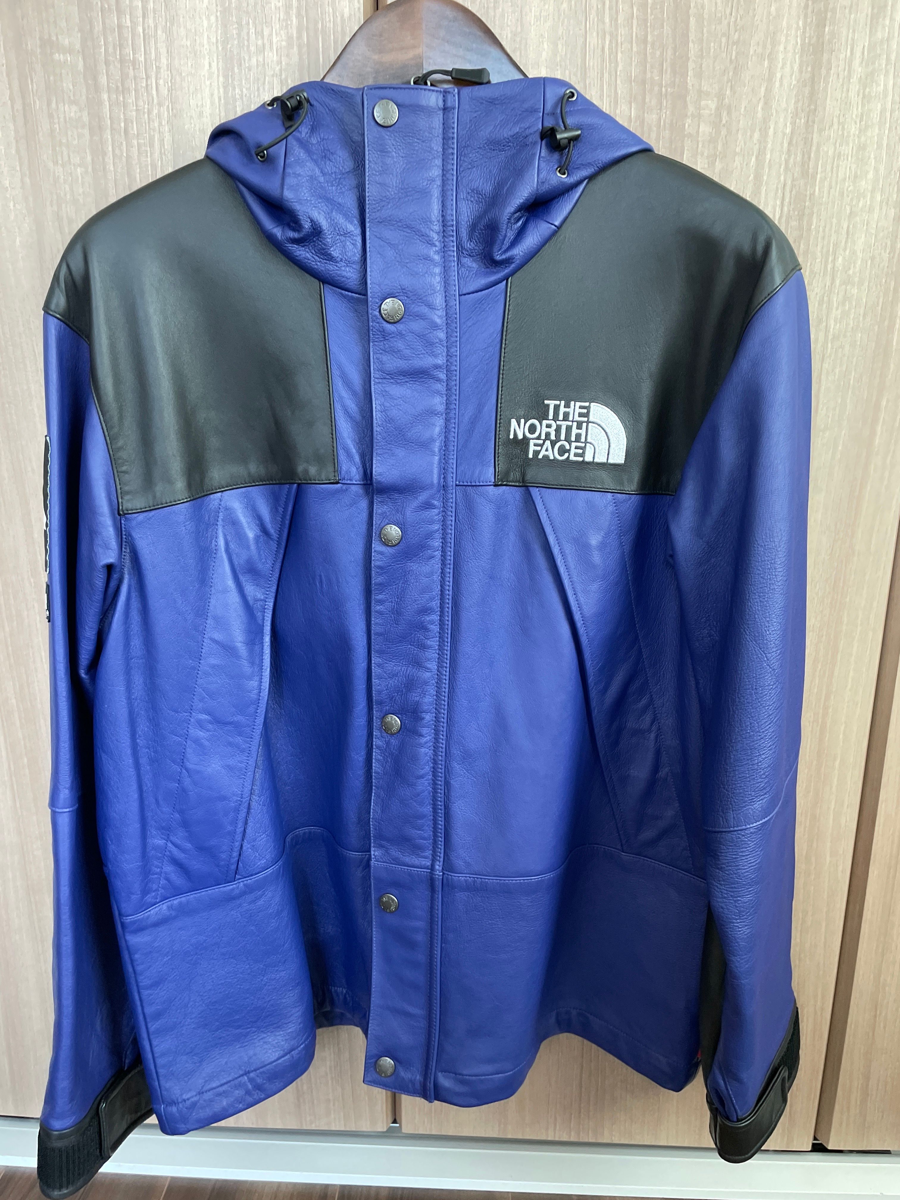 Supreme x The North Face Leather Mountain Parka "Purple"