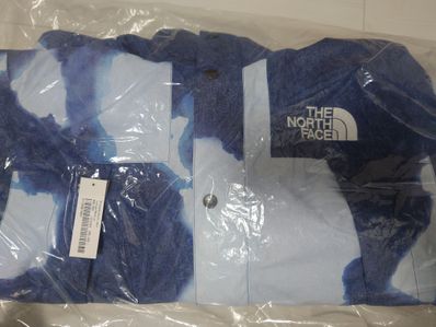 Supreme x The North Face Bleached Denim Print Mountain Jacket "Indigo"