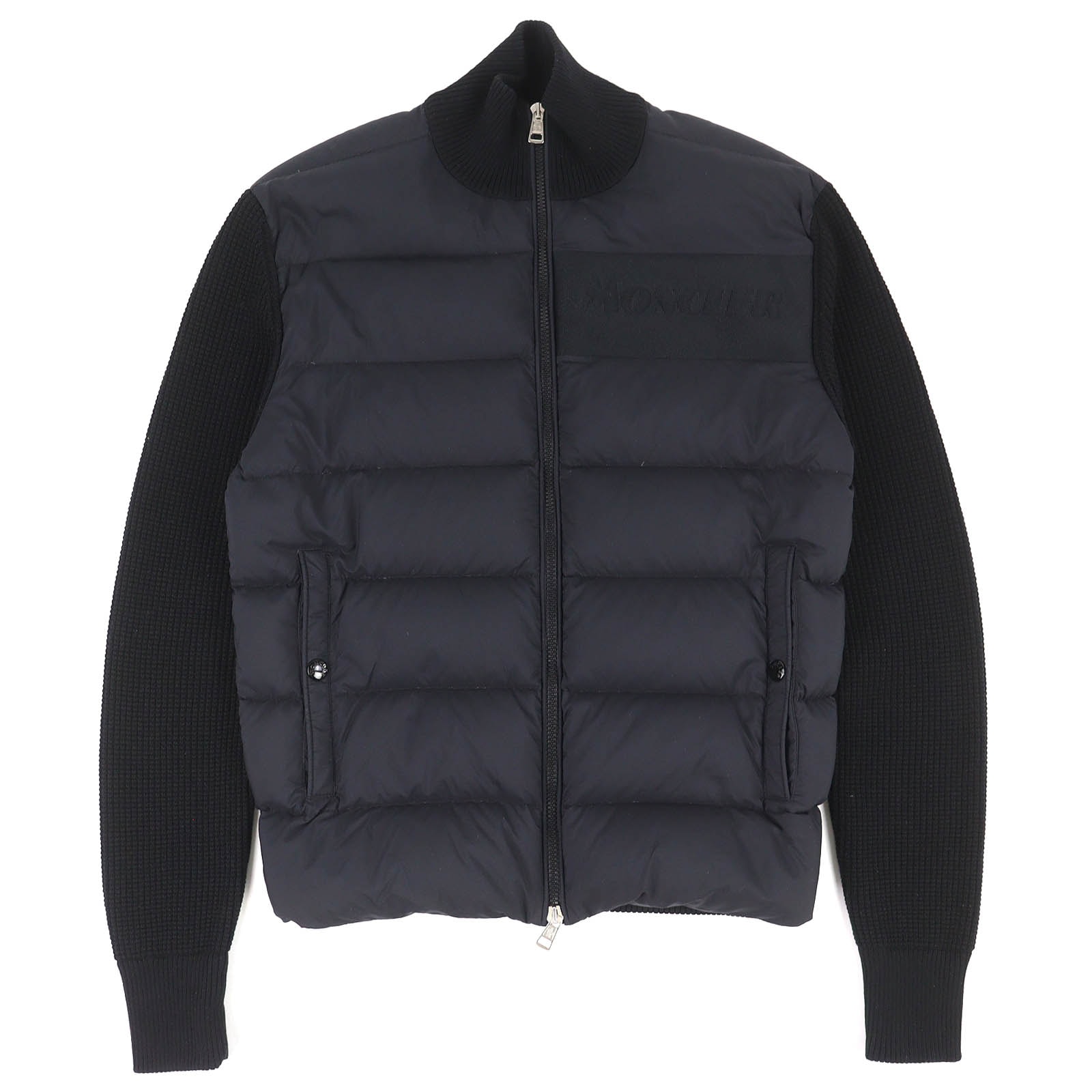 極美品 モンクレール ダウンジャケット CARDIGAN TRICOT ブラック