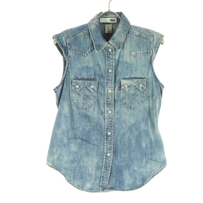 未使用 Levi's リーバイス フレンチスリーブ デニム ベスト XS ブルー