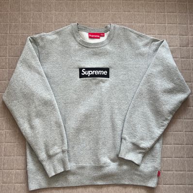 Supreme Box Logo Crewneck "Heather Grey" (22FW)