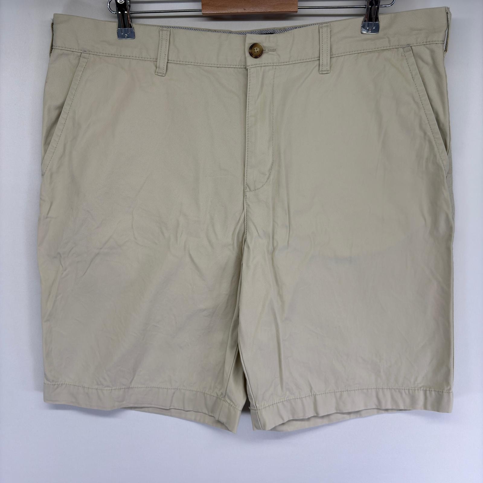 古着 トミーヒルフィガー TOMMY HILFIGER パンツ チノパン ハーフパンツ ワンポイントロゴ ショート w38  ベージュ系 メンズ