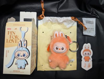 POP MART THE MONSTERS (LABUBU) Pin for Love Series-Vinyl Plush Pendant (A-M) J