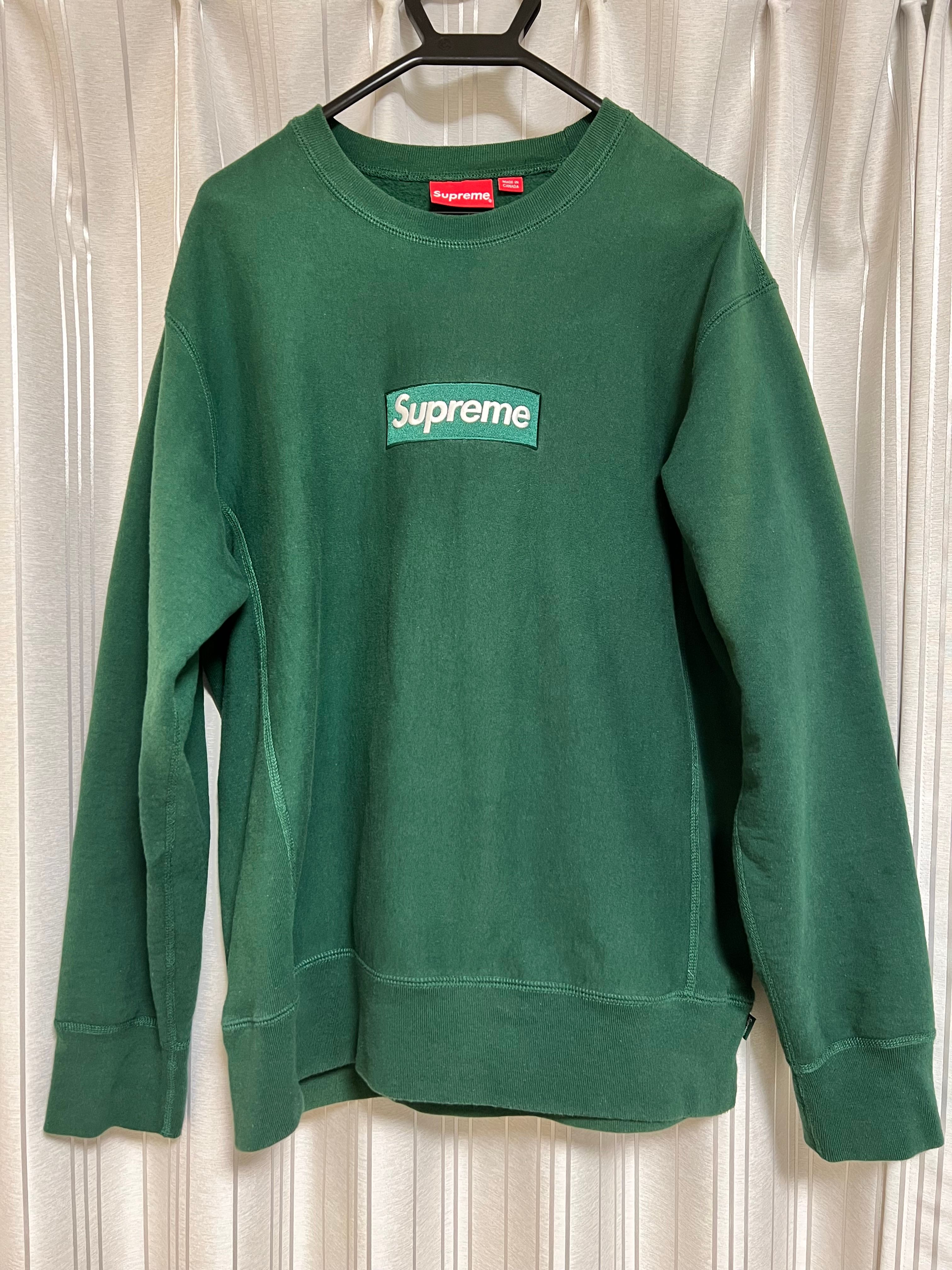 Supreme Box Logo Crewneck Sweatshirt "Green" (18FW)