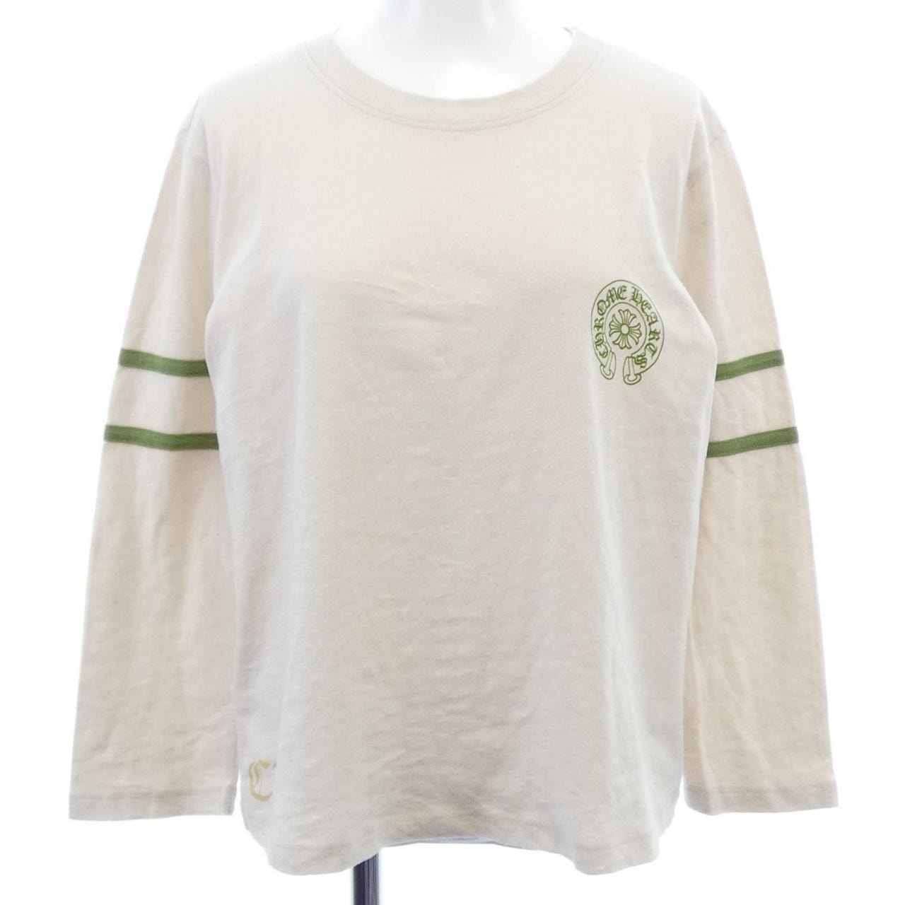Chrome Hearts 33 Horseshoe Logo L/S T-Shirt "White/Green"