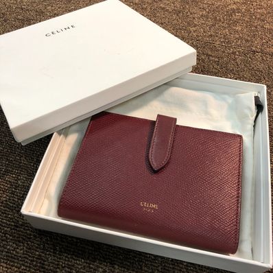 CELINE Medium Strap Wallet "Bordeaux"