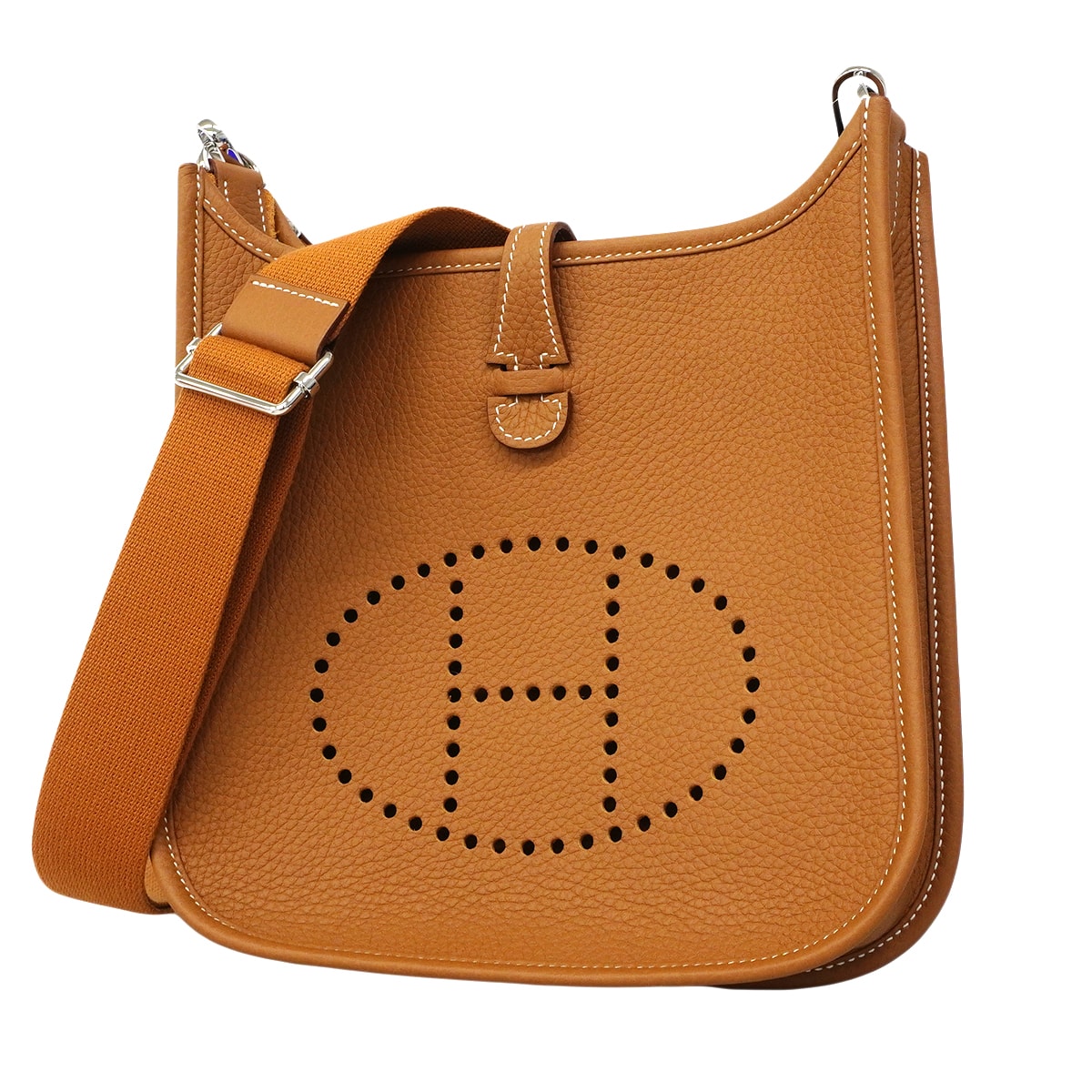 ★最終価格★SALE【6fa1907】エルメス ショルダーバッグ エヴリン23 トリヨンクレマンス ゴールド シルバー金具 G刻印【中古】レディース