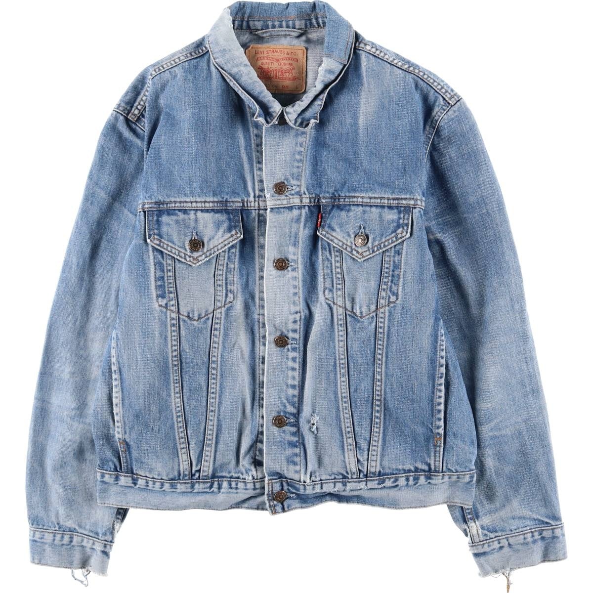 古着 00年代 リーバイス Levi's 70550-0414 ユーロモデル デニムジャケット Gジャン メンズL相当/eaa599861