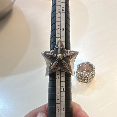 Chrome Hearts Large Star Ring "Silver"