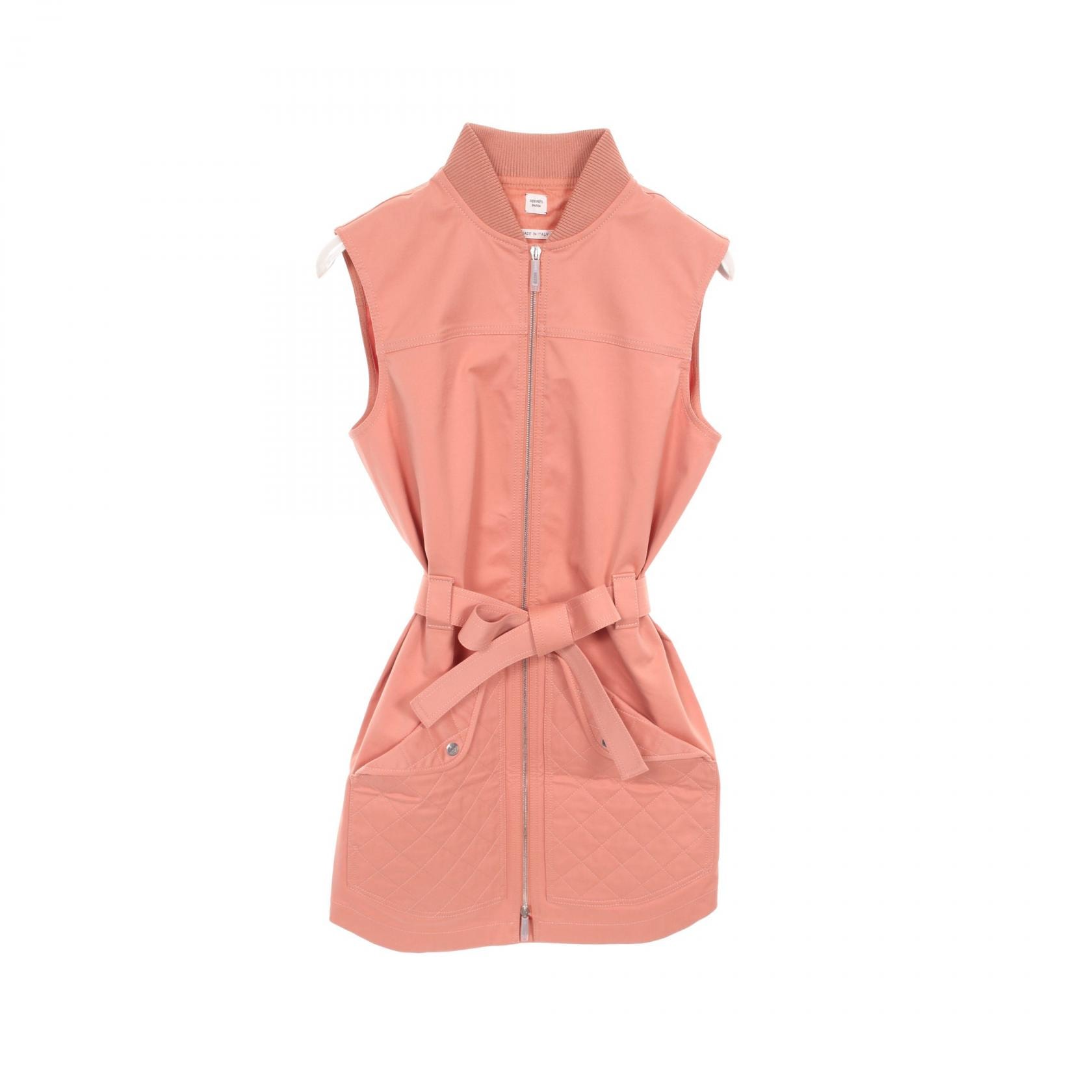 エルメス HERMES エケストルディール ワンピース 衣料品 トップス コットン ピンク レディース ピンク系 【中古】