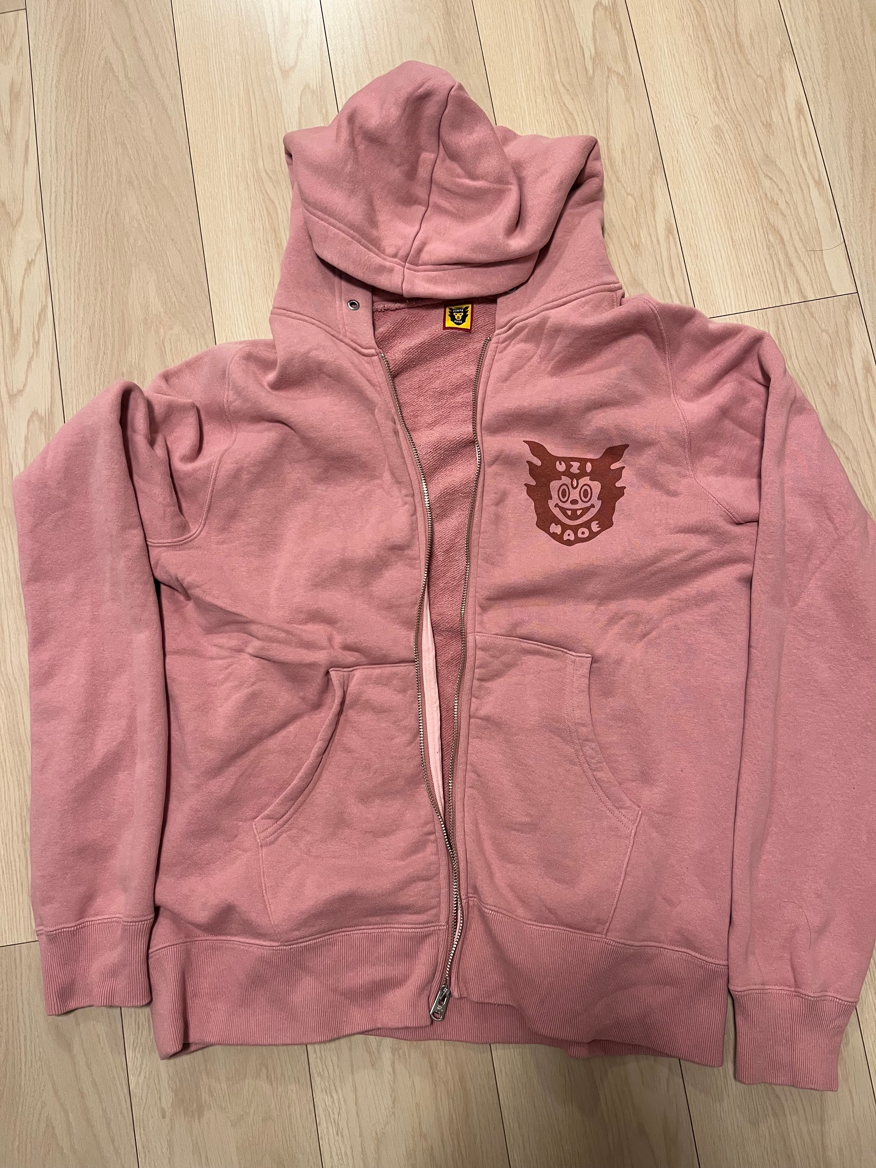 HUMAN MADE UZI MADE ZIP HOODIE "Pink"