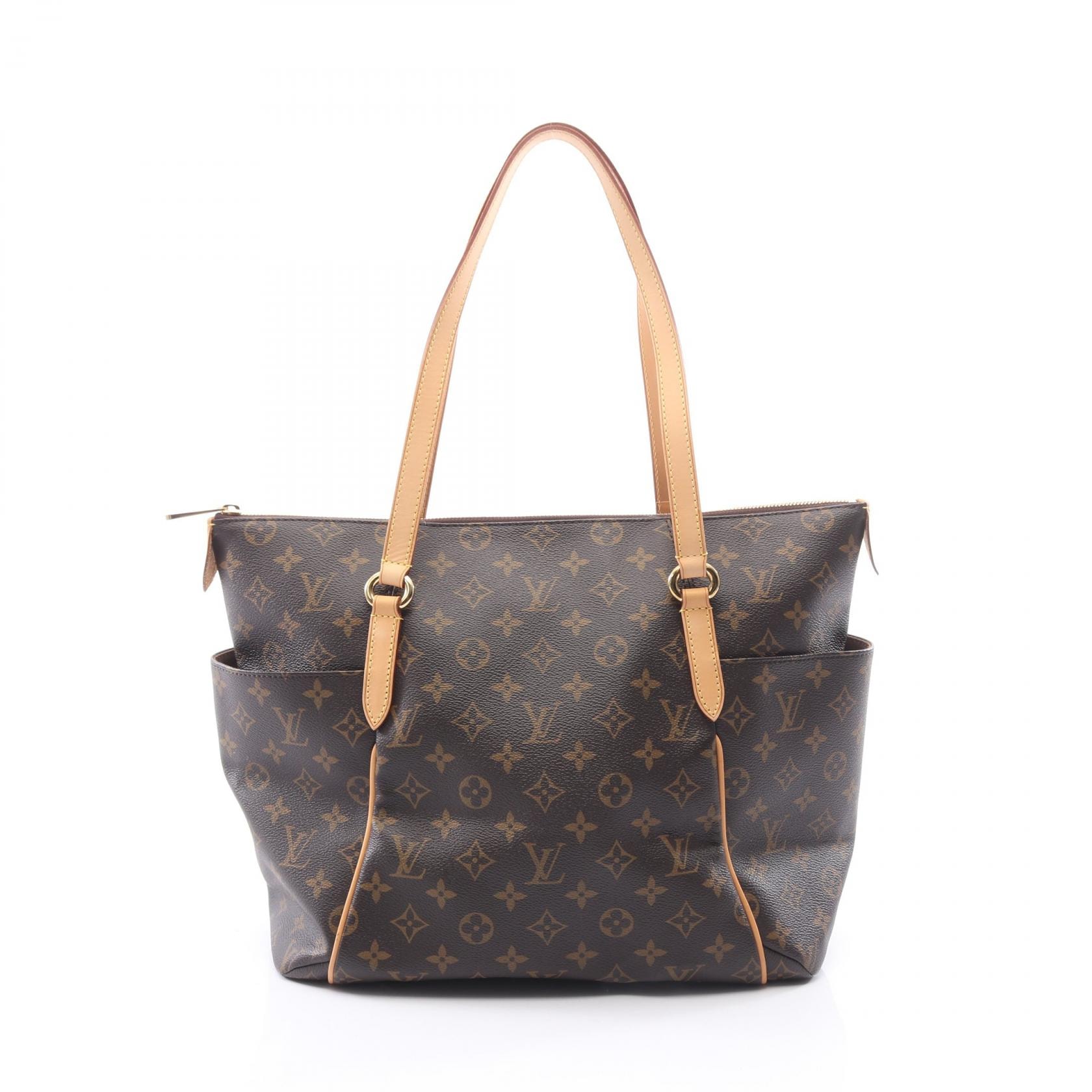 ルイ・ヴィトン LOUIS VUITTON トータリーMM モノグラム トートバッグ バッグ PVCコーティングキャンバス レザー モノグラム レディース ブラウン系 M56689 【中古】