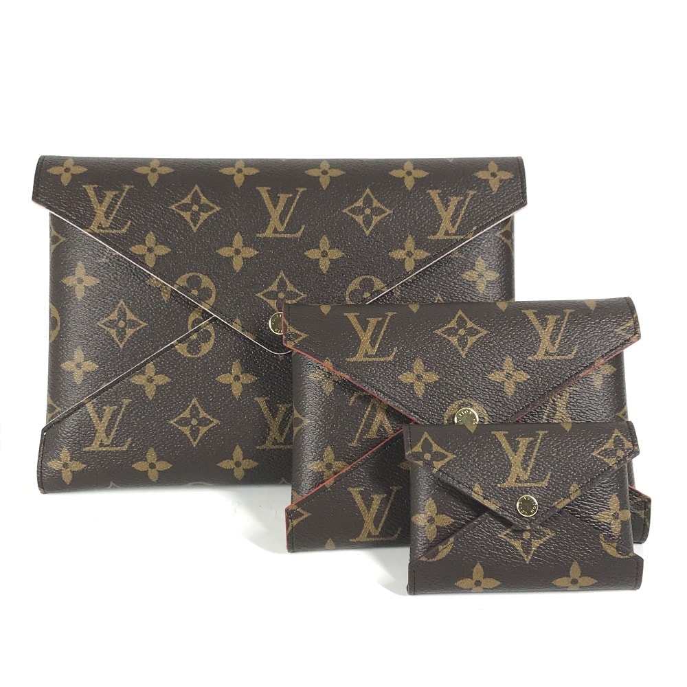 ルイヴィトン LOUIS VUITTON ポシェット・キリガミ M62034 モノグラム カバン ポーチ 3つセット クラッチバッグ モノグラムキャンバス ブラウン 未使用