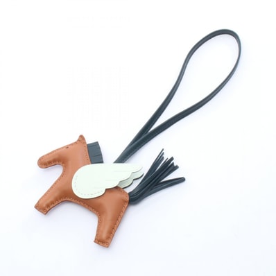 エルメス HERMES ロデオペガサスPM ゴールド ヴェールシプレ ヴェールフィズ チャーム アクセサリー アニョーミロ / ヴォースイフト アニョーミロ U刻印(2022年製造) レディース ブラウン系 / グリーン系 【中古】
