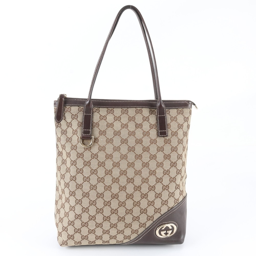 ■極美品 グッチ GGキャンバスニューブリット 182492 トート バッグ