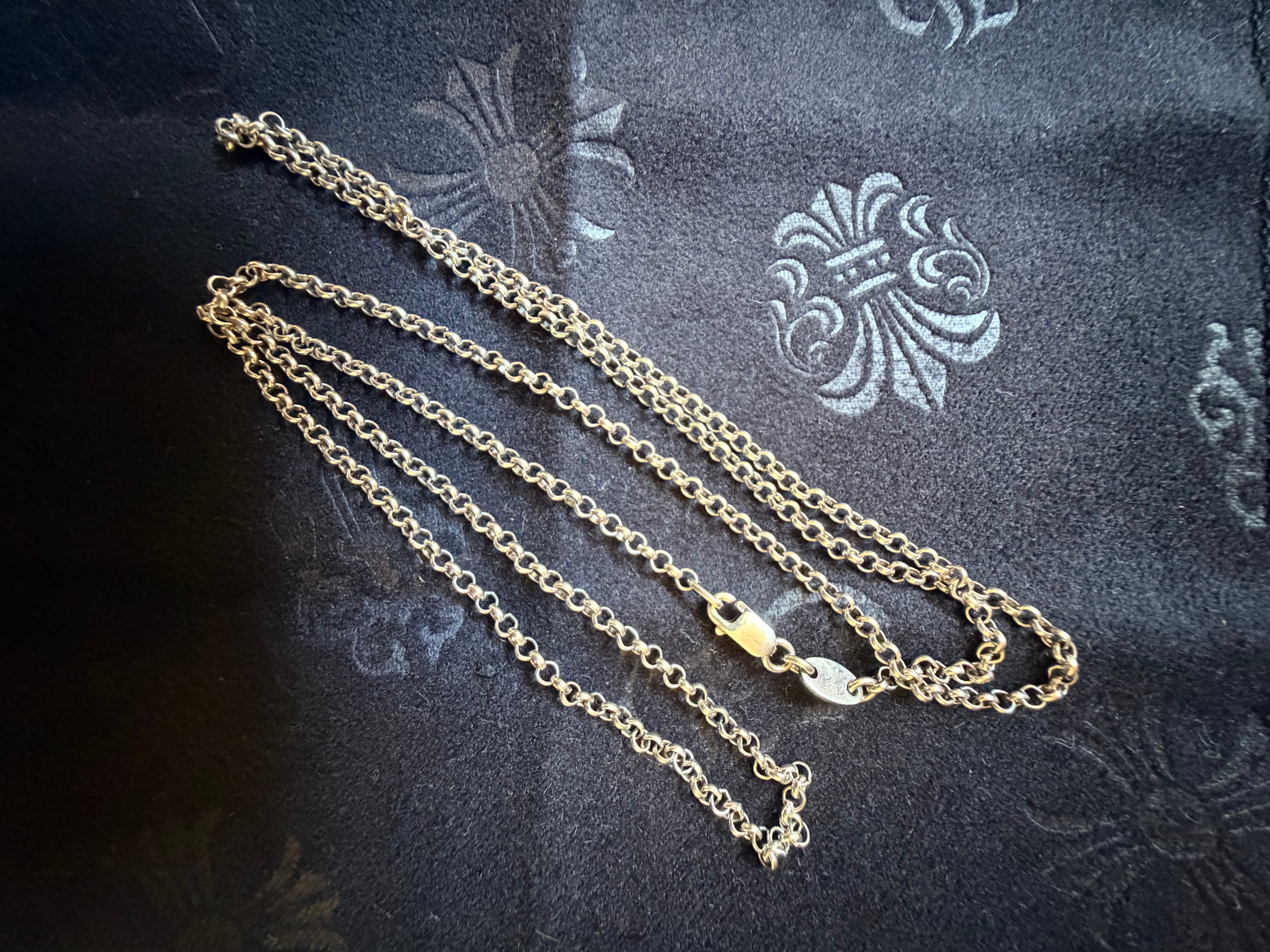 Chrome Hearts Roll Chain Necklace "Silver"