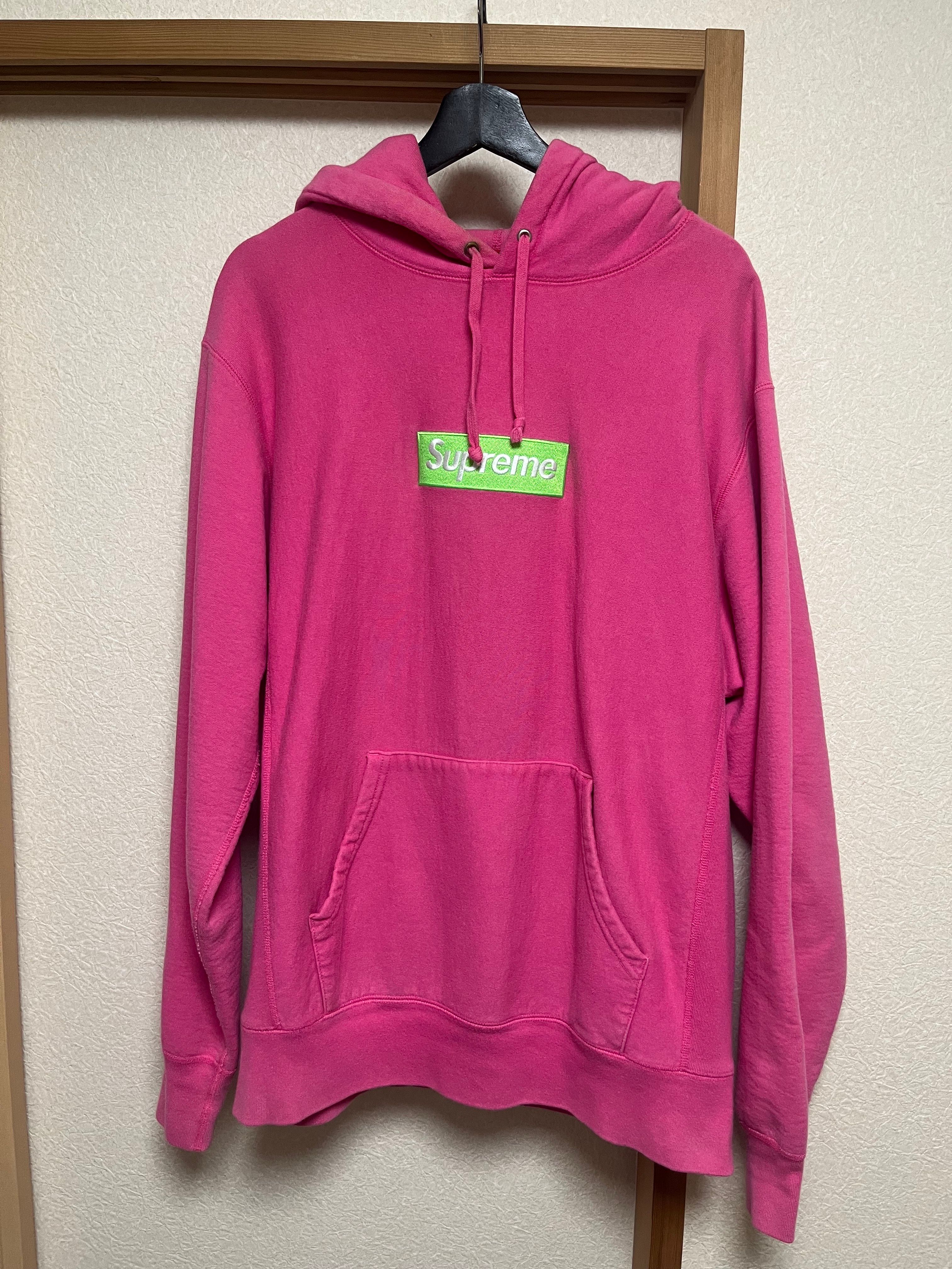 Supreme Box Logo Hooded Sweatshirt "Magenta" (17FW)