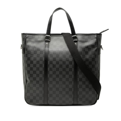 ルイ ヴィトン ダミエ グラフィット タダオPM ハンドバッグ ショルダーバッグ 2WAY N41259 ブラック PVC レザー メンズ LOUIS VUITTON 【中古】