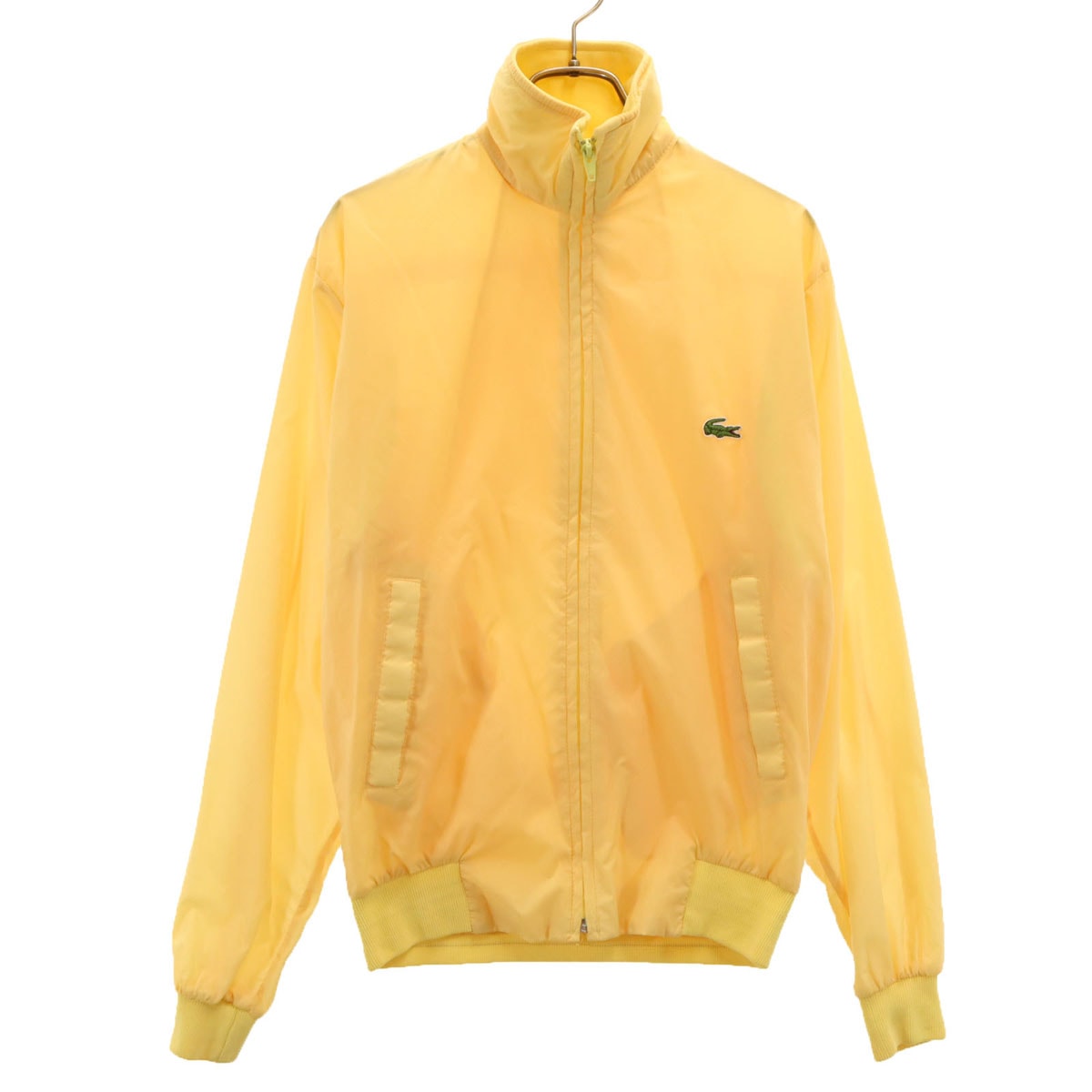 IZOD LACOSTE アイゾッドラコステ 70s 80s ヴィンテージ 糸巻タグ ナイロンジャケット S イエロー