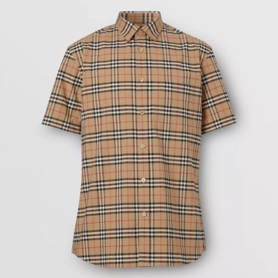 BURBERRY バーバリー 半袖チェックシャツ 80209651