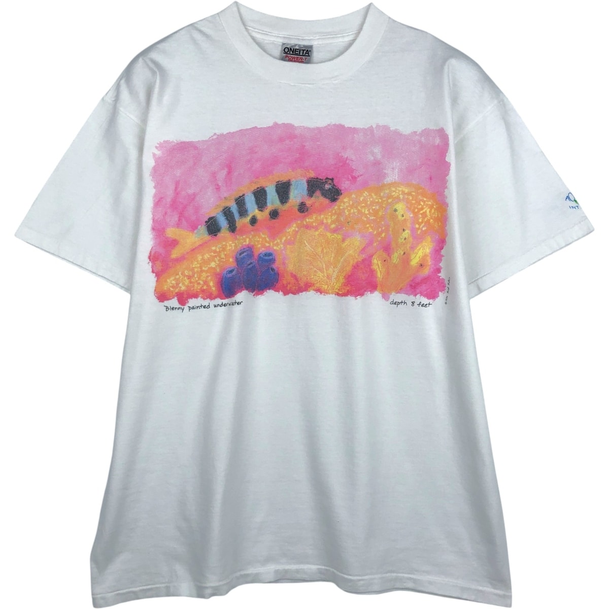 古着 90年代 オニータ ONEITA Elegant blenny アートTシャツ メンズXL相当 ヴィンテージ/eaa643217