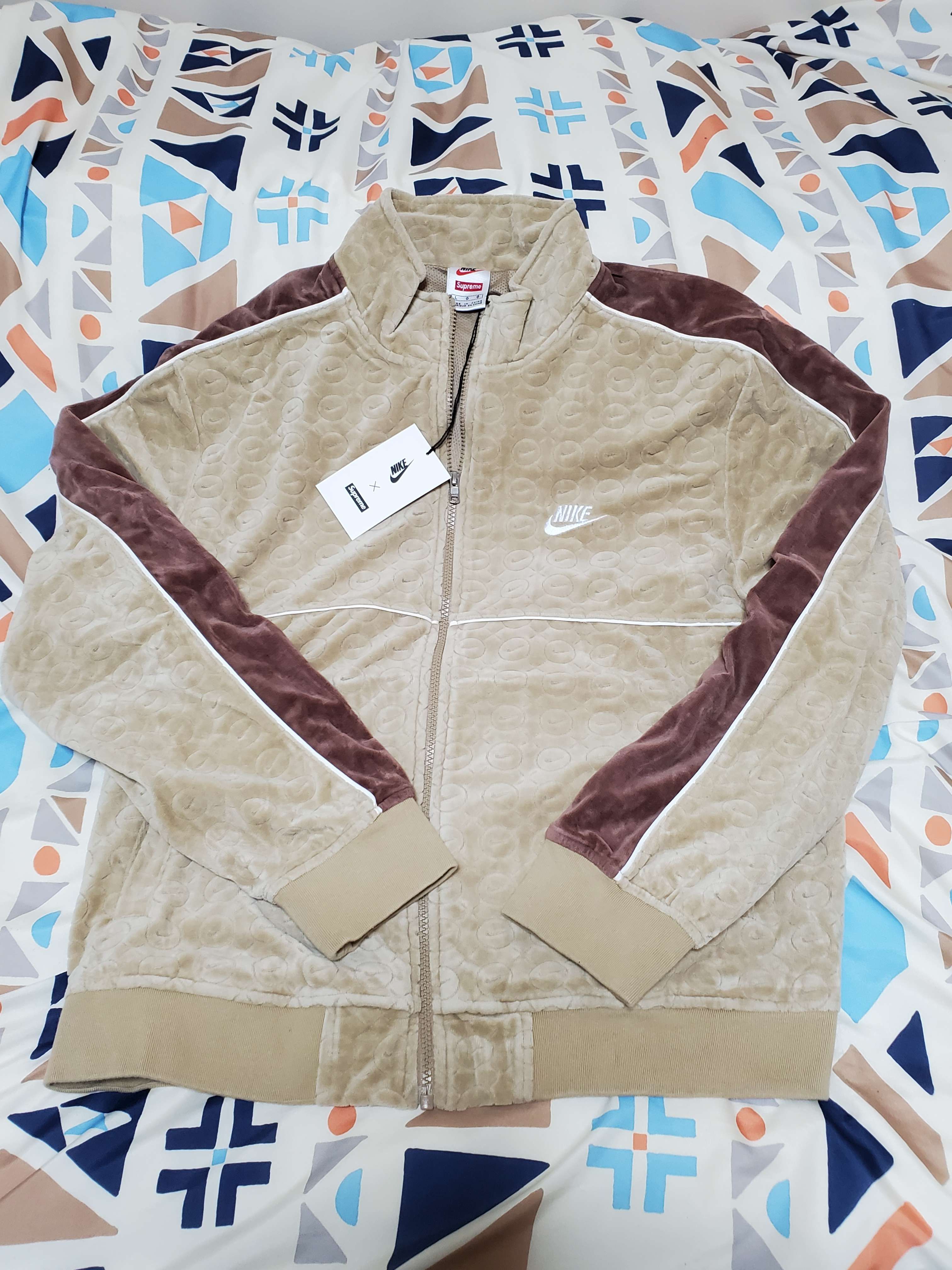 Supreme / Nike® Velour Track Jacket "Tan"