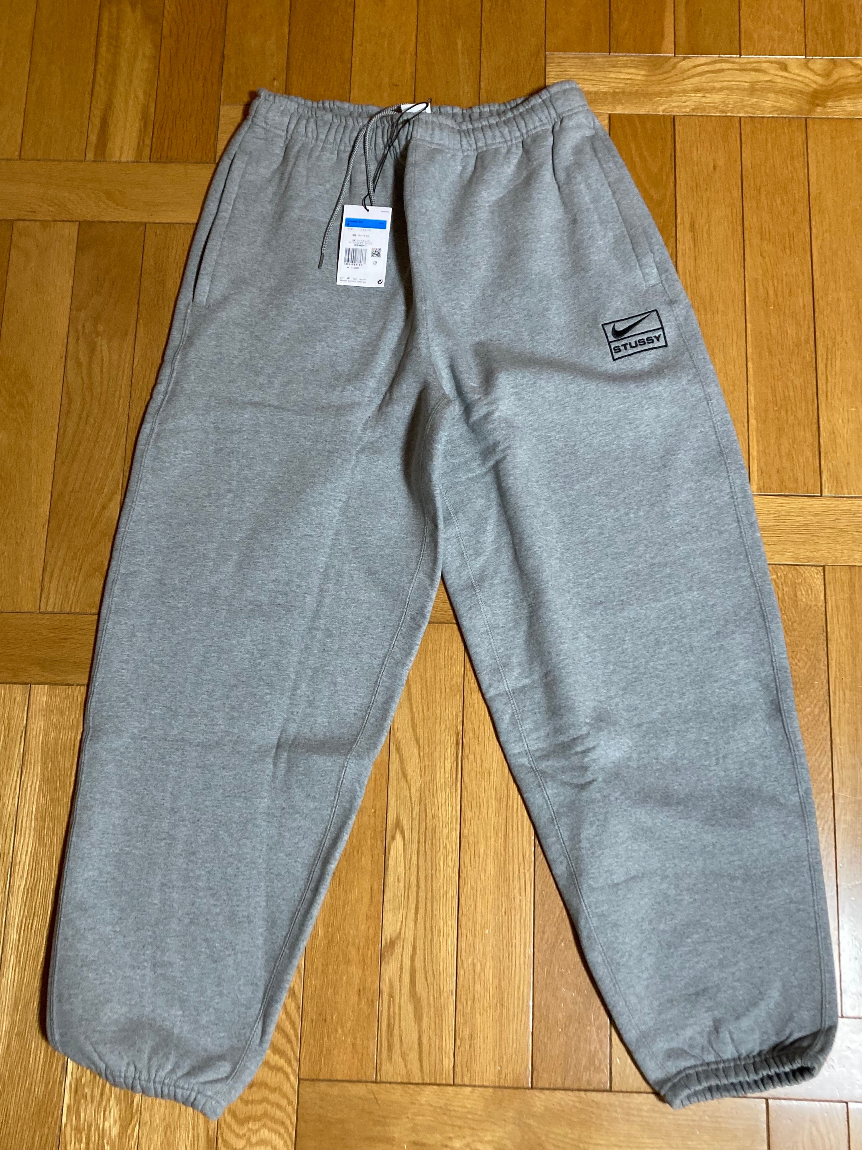 Stussy x Nike Fleece Pants (US Size) "Grey" DO9340-063
