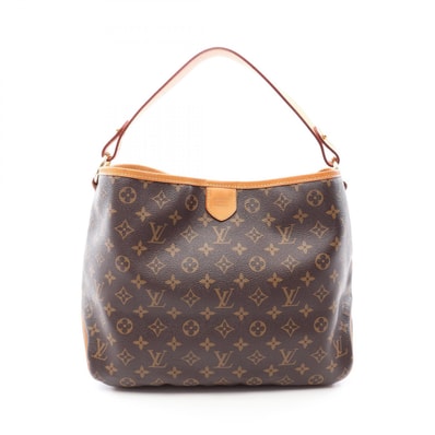 ルイ・ヴィトン LOUIS VUITTON ディライトフルPM ショルダーバッグ バッグ PVCコーティングキャンバス レザー モノグラム レディース ブラウン系 M40352 【中古】
