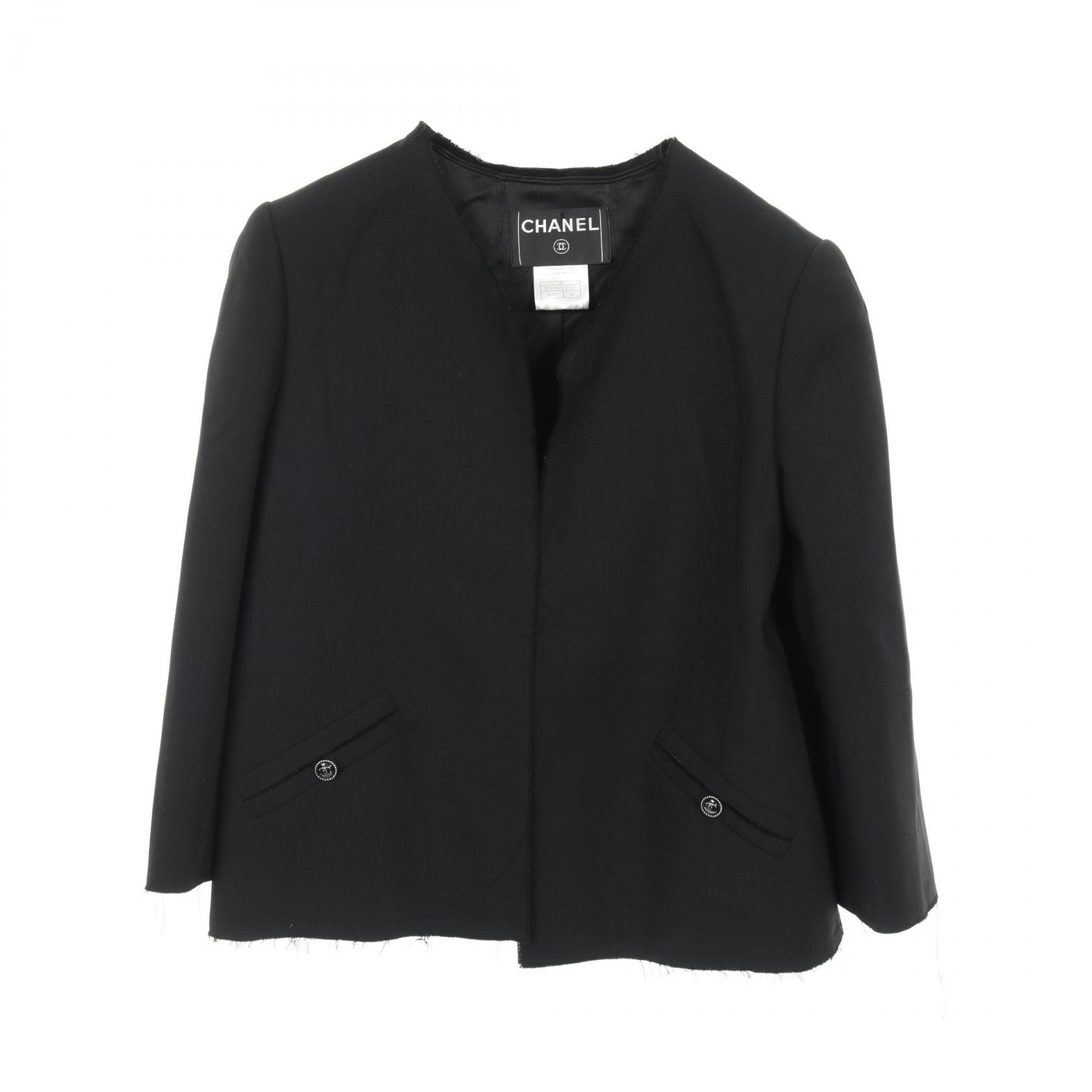 やや傷や汚れあり】シャネル CHANEL ココマークボタン ノーカラー
