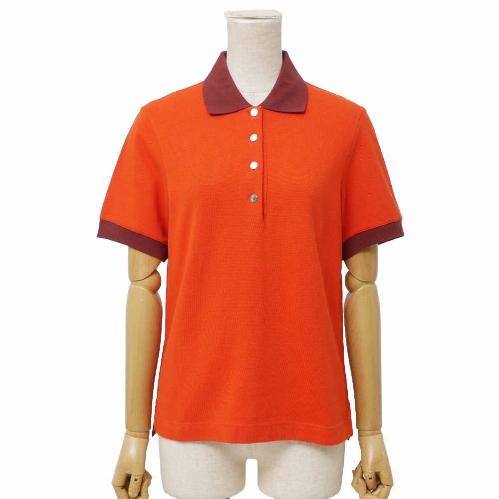 ■未使用品■HERMES エルメス POLO TEAM MANCHES ポロシャツ サイズS セリエボタン 半袖 イタリア製 20260629/RA9938